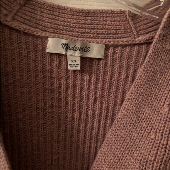 Madewell V-Neck Button-Front Long Cardigan Sweater XS - Picture 2 of 4